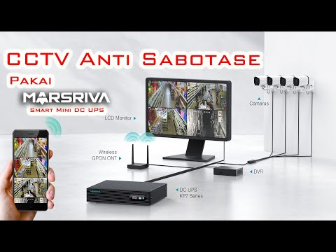 Anti-Sabotage CCTV Using Marsriva Mini DC UPS | CCTV Anti-Blackout