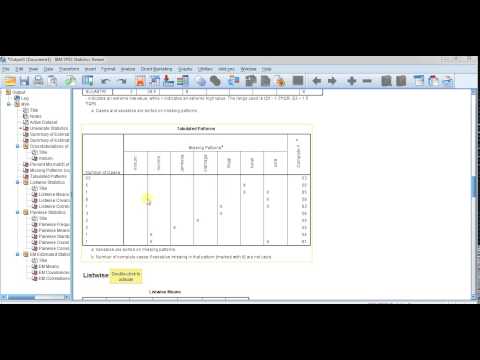 Missing data analysis