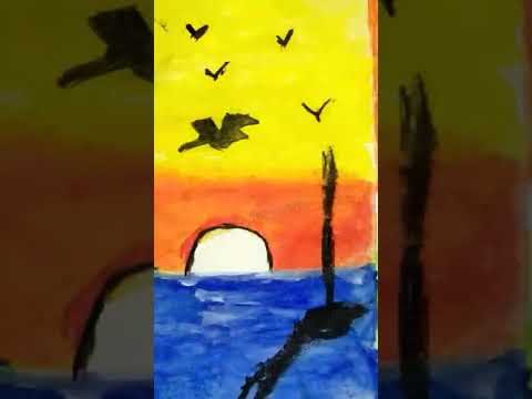 😍WATER COLOUR PAINTING🏝|water colour painting  for beginners