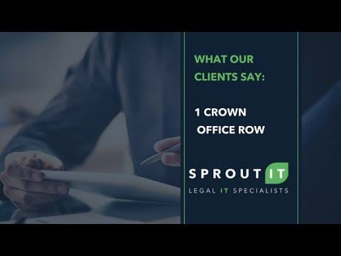 Sprout IT - What our clients say - 1 Crown Office Row