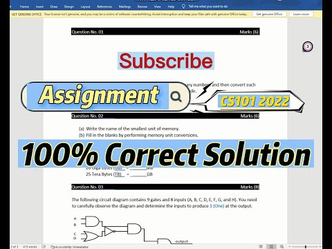 CS101 Assignment No.1 Fall 2022 100% Correct Complete Solution By M.Engineer