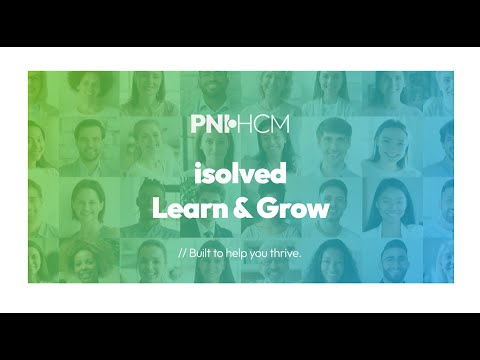 isolved Learn & Grow Demo  | Powered by PNI•HCM