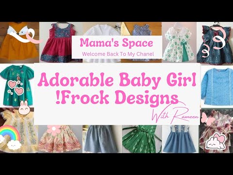 Adorable Baby Girl Frock Designs! #BabyGirlFrocks #ToddlerFashion #CuteFrockDesigns #BabyClothes