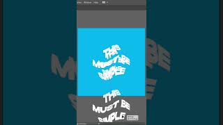 this must be simple  #graphicdesign #illustrator #makeitsimple #graphicdesigntutorialsforbeginners