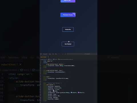 Hover Effect of  Button using html css JavaScript #shorts #html #css #javascript #animation #hover