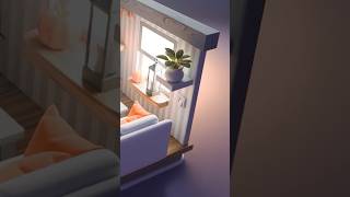 Simple stylized plant made in Blender