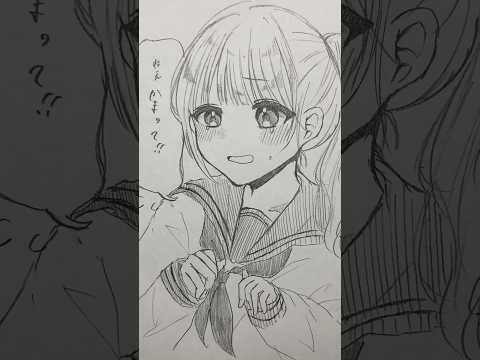【アナログイラスト】かまちょ求愛ダンスᕕ😄ᕗ💜 #絵描きさんと繋がたい #絵 #アナログ #イラスト #drawing #illustration #shorts #描いてみた #テオくん