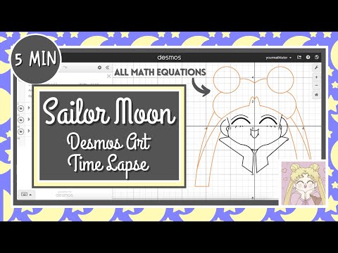 Drawing Sailor Moon on Desmos | Desmos Art Tutorial