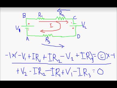 Basic Electronics- How to apply Kirchoff's Voltage Law (KVL)