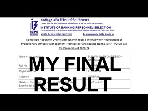 MY IBPS PO FINAL RESULT 2022 || 😔😔 1st APRIL #bank #ibpspo #ibps
