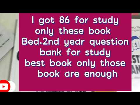 I got 86 %  for read these book 📚📚all book for b.ed 2nd year student [[my experience ]]#upbed #hindi