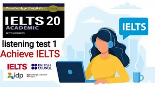 IELTS 20 Listening test 1 Cambridge with answers 2025 | achieve ielts