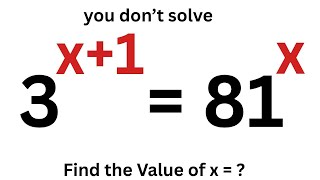 Solving Exponential Equations math Olympiad Question