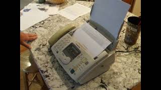 Panasonic Fax Machine Working