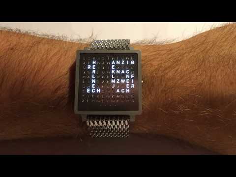 Word Wristwatch Wortuhr Armbanduhr Wortarmbanduhr