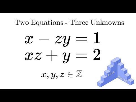 Two Equations with Three Unknowns...#maths #alevel #olympiad #equation #bruteforce #mathproblem