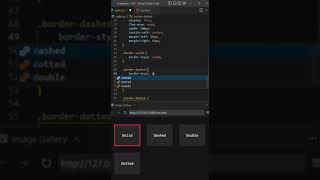 border style in CSS #shorts