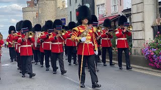 Scots Guards lead the Grenadier Guards to and from Windsor Castle - Changing the Guard 23.08.25