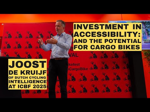 Investment in accessibility and the potential for cargo bikes. With Joost de Kruijf.
