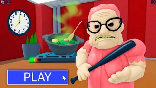 BARRA'S GRANNY HOUSE SCARY OBBY roblox Gameplay Walkthrough No Death 4K