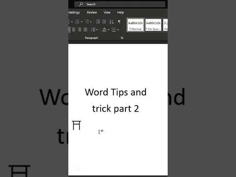 Ms Word Magic words part2 #msword #trending #coding