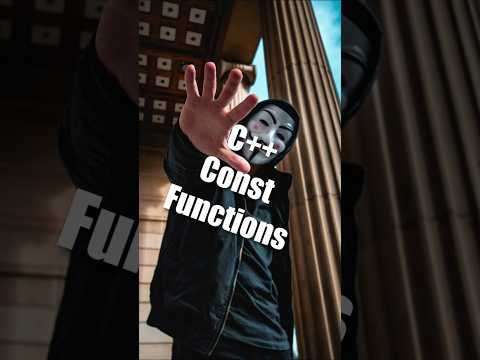 044 Const functions in Cpp  #cplusplus #correctcoding #coding