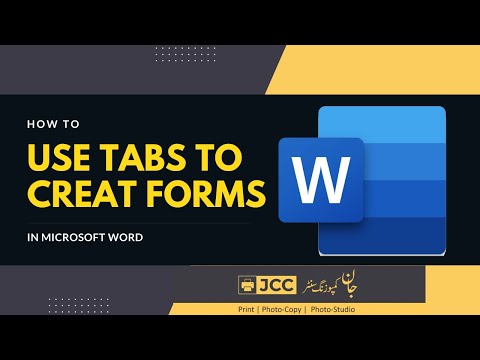 How to Create Professional Forms Using Tabs in MS Word | Step-by-Step Guide
