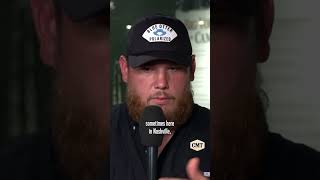 Luke Combs Talks Working with Post Malone | #CMT #cmtHot20
