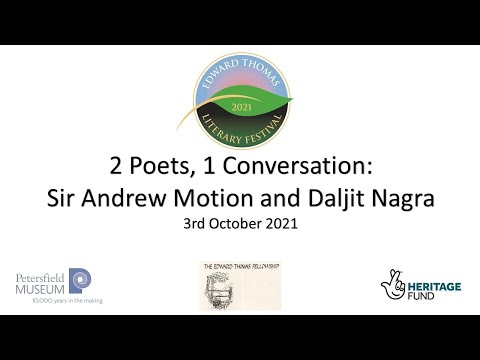 2 Poets, 1 Conversation: Sir Andrew Motion and Daljit Nagra