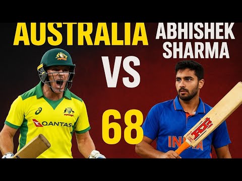 “Abhishek Sharma’s Blazing 68 vs Australia | Full Highlights & Power Shots”