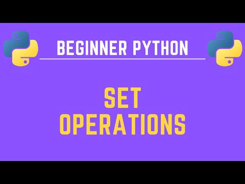 Python Set Operations Explained in 12 Minutes