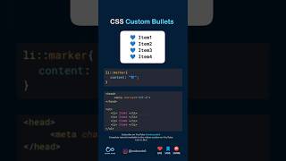 CSS Custom Bullets #html #css #coding #animation