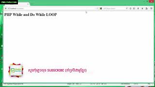php lession (13-14), php for each and do while loop tutorial speak khmer,daily marktips php master