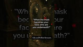 When Pretending Becomes Identity #WhoAreYouReally #DeepQuestion #EmotionalShorts #WordsThatHit