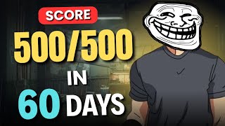 How to score 500 in class 10 | Board exam 2026 Last 60 Days Roadmap 💀