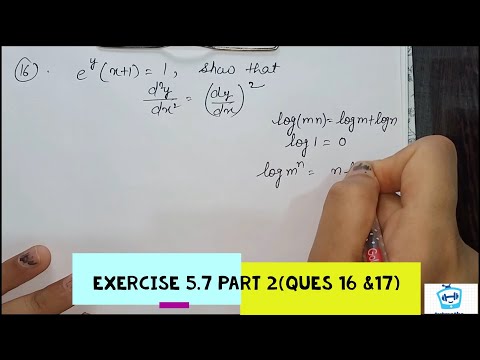 Exercise 5.7  Part 2 (ques 16 & 17) | Differentiability | NCERT Class 12 Maths