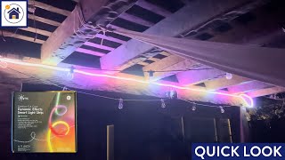 QUICK LOOK: GE CYNC Dynamic Effects Smart LED Outdoor Light Strip - Play music and watch them dance!