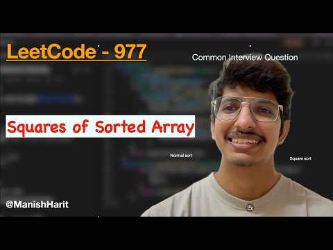 Squares of Sorted Array | Leetcode 977 | Sort Array | Sorting | Java | LeetCode Mastery | Array dsa