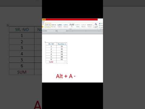 ms word sum shortcut key #shorts #trendingshorts #mswordtricks #video #viralshorts