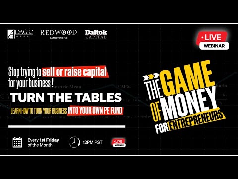 The Game of Money for Entrepreneurs LIVE STREAM