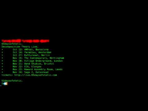Decomposition Theory Live A/V Tour Imminent
