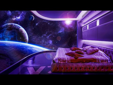 Space Hotel Suite ✨☄️ Starship Ambience with a View! 🌌 White Noise for Sleep 😌🎧 10 Hours