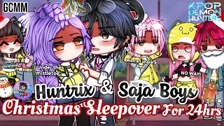 HUNTRIX And SAJA Boys Christmas Sleepover | KPOP Demon Hunters | GLMM / GCMM | Gacha Club Mini Movie