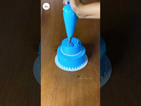 Stop motion cake decoration | cake making | stop motion video | lego vanilla cake #shorts #trending