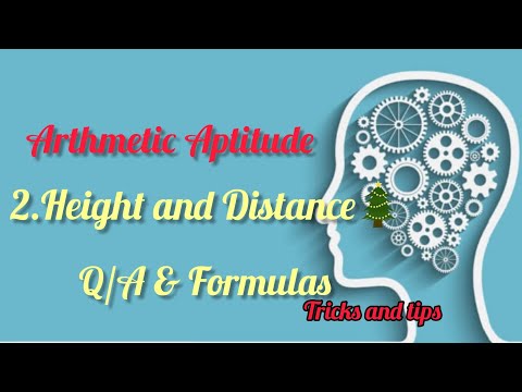 #2 Height and Distance Formulas and Question & Answers in #arthematic aptitude #generalaptitude