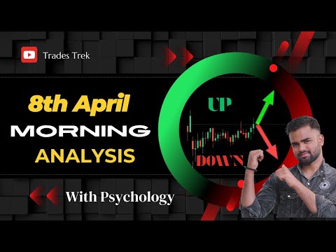 8th April का Morning Analysis | psychology Of Morning market #stockmarket #morning #optionstrading