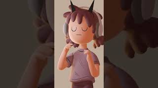 Adding grease pencil lines to 3D sculpts #blender #art #charactermodeling