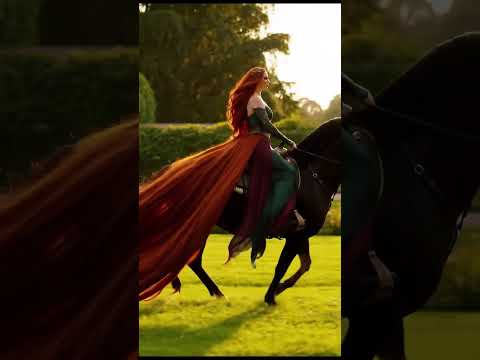 Her Hair Touched the Ground While the Horse Flew Unreal Fantasy Ride #viralvideo #trending #youtube