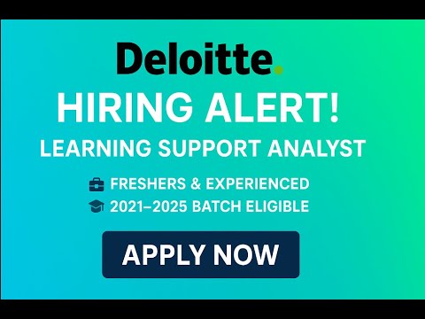 🔥Deloitte Biggest Analyst Hiring Survey Mail Out! | Hiring Active | Off Campus Drive 2025, 2024-2021