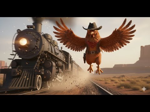 FEARSOME Cowboy Chicken #ai #animation #animals